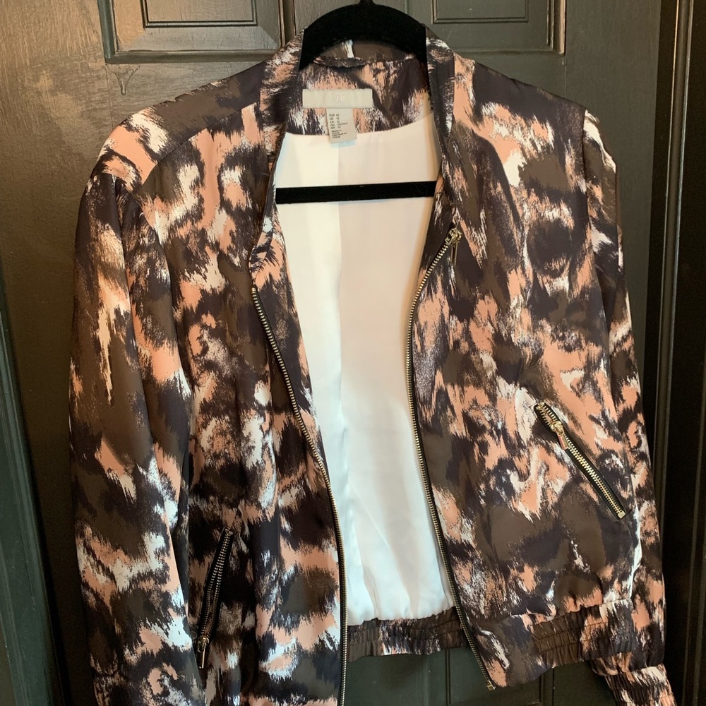 Pink and grey light weight jacket